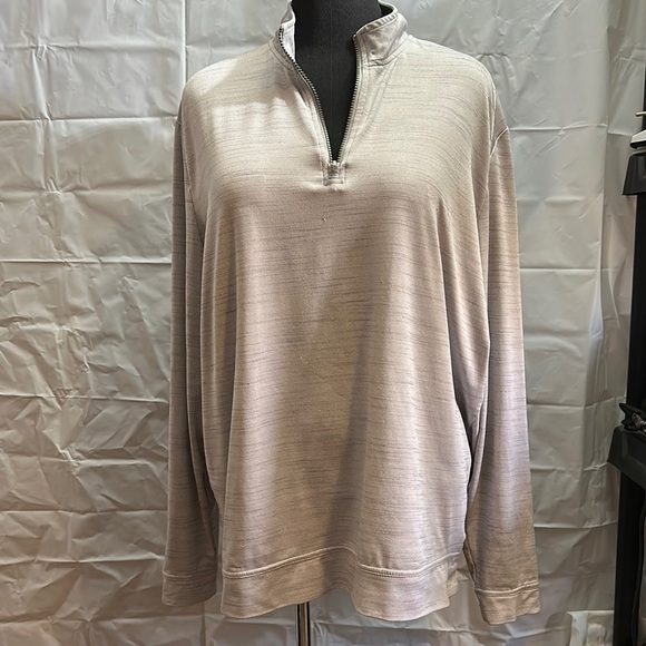 Johnnie-O grey quarter zip Pullover size XL extra large - Picture 1 of 7